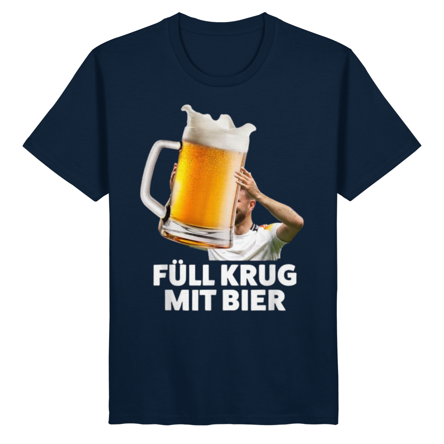 Füllkrug mit Bier - Organic Basic Shirt